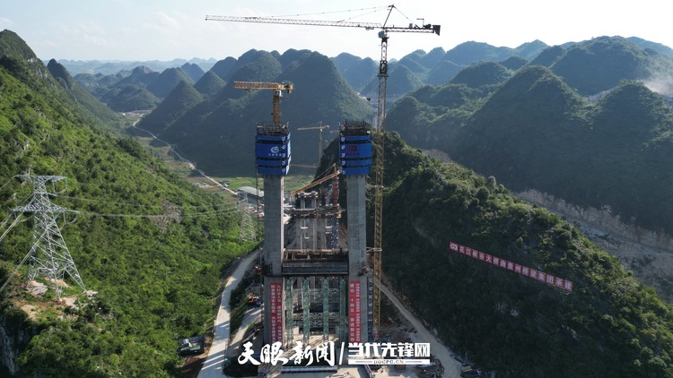 （中首）贵州花江峡谷大桥建设如火如荼