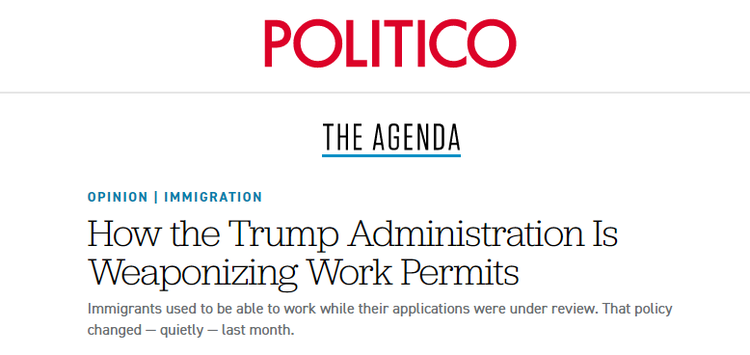 真相丨特朗普政府频对移民“踩刹车” 移民新规被批“将工作许可武器化”