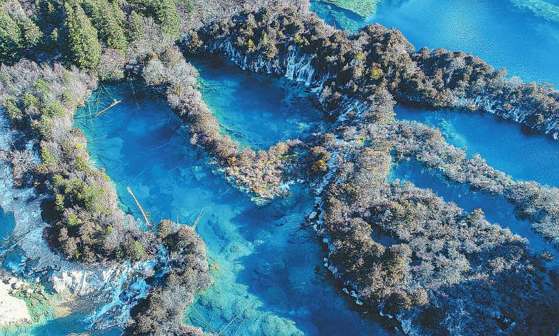 （焦点图）地震5个多月后 九寨沟美景归来