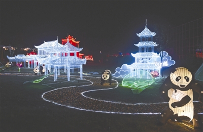 （成都图文）璀璨成都已梳妆 欢迎您来过大年