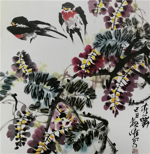 （2月12日 新闻聚焦列表）翰墨丹青：大写意花鸟画家魏峰作品赏析