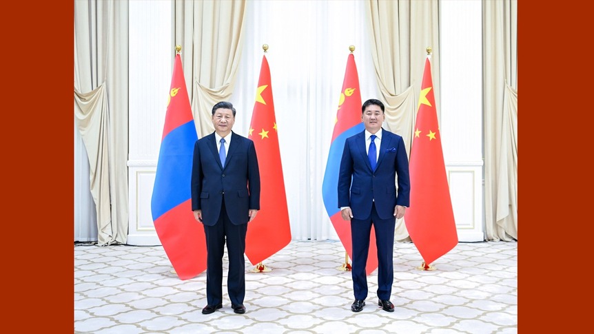 习近平会见蒙古国总统呼日勒苏赫_fororder_1