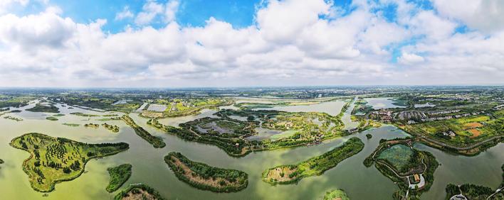 扬州北湖国家湿地公园秋景如画