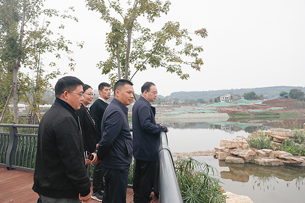 自贡市大安区委书记彭长林调研釜溪河大安段河长制工作运行情况