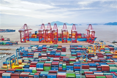 宁波舟山港集装箱吞吐量稳步增长