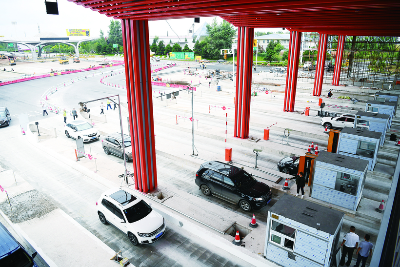 长春龙嘉国际机场收费站扩建工程预计9月25日前全部完工