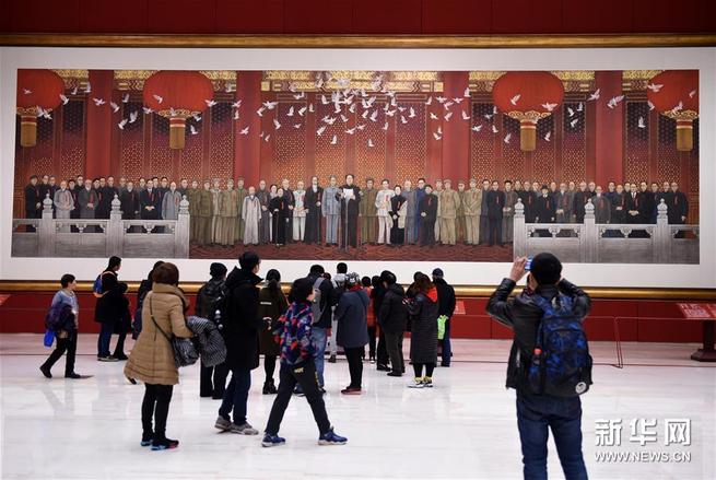 博物館で迎える新年＝北京