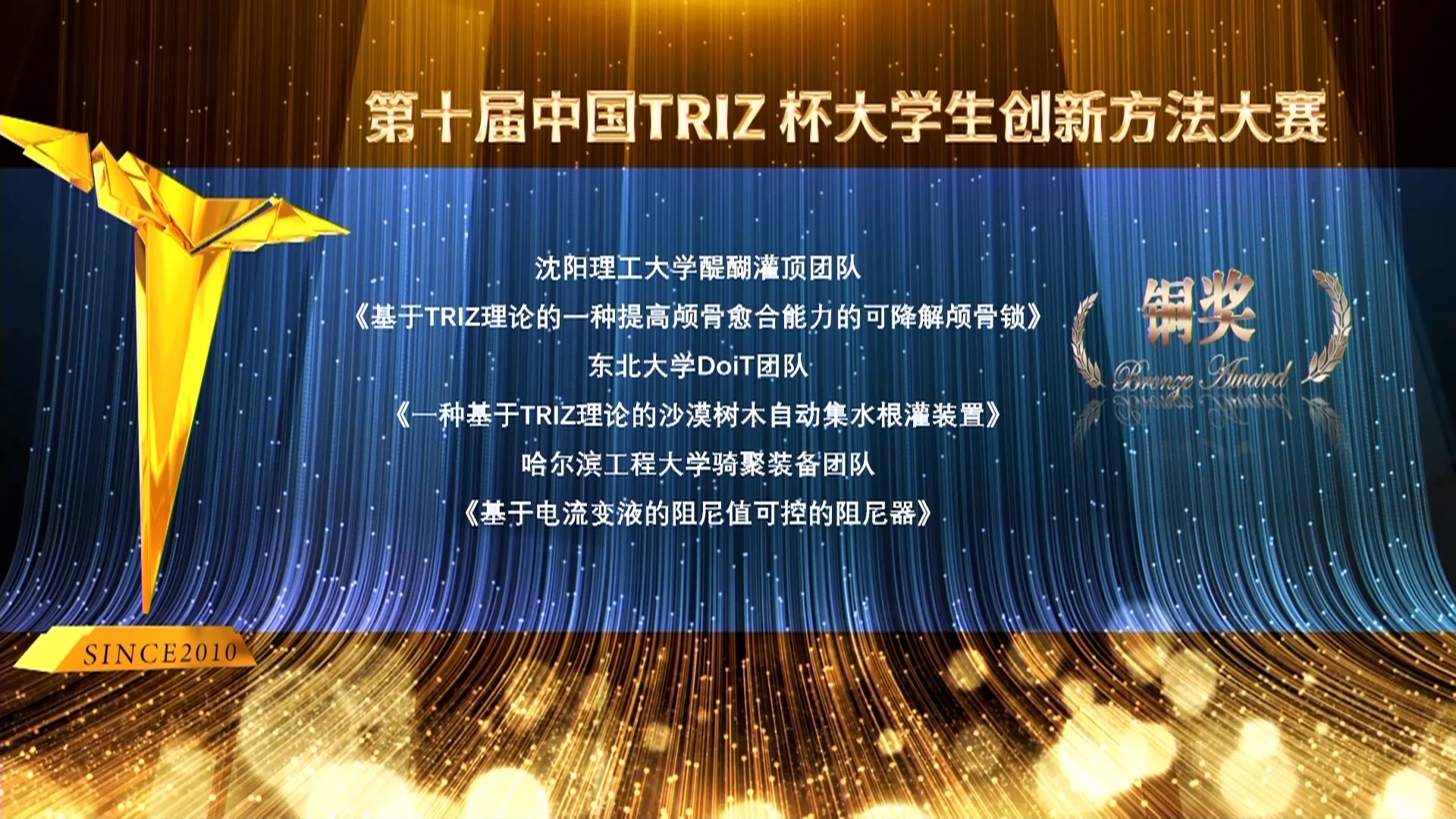 第十届中国TRIZ杯大学生创新方法大赛在哈举行