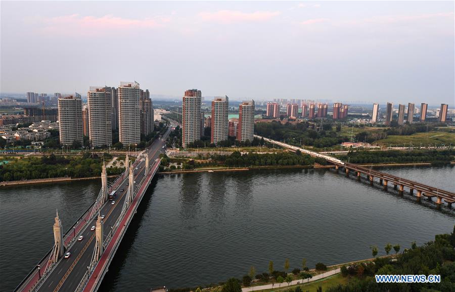 Scenery of Grand Canal in sub-center of Beijing