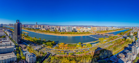 Shanxi's Taiyuan Transformed From a City of Heavy Industries to a City of Parks_fororder_全景汾河