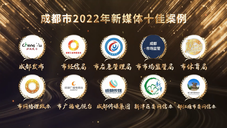 (转载)榜单出炉!2022成都市政务新媒体峰会中这些媒体获表彰