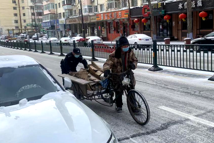 以雪为令!南岗公安分局开展救助服务32次