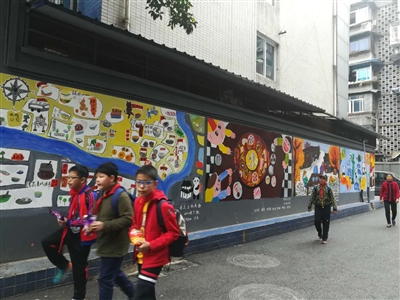 （焦点图，导航成都，移动端）成都“泡泡娃”画作上墙 宽窄巷子附近添“新景点”