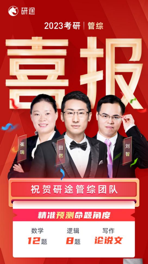 2023考研结束!厚积薄发:研途名师押题实绩 2023考研结束!厚积薄发:研途名师押题实绩