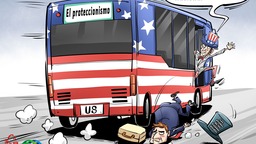 【Caricatura editorial】Tira a los aliados debajo del autobús