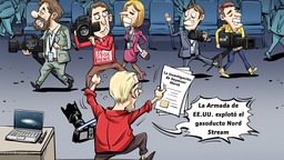 【Caricatura editorial】Los medios occidentales ignoran el informe bombazo