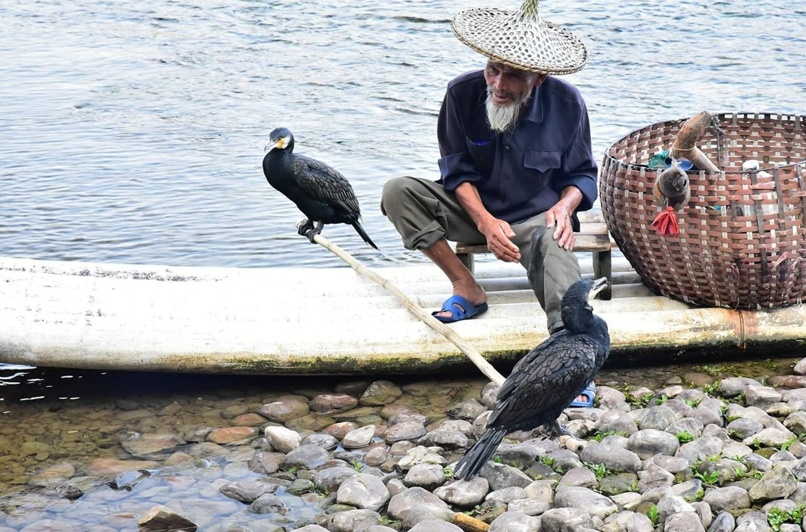 外国网友追忆桂林漓江渔翁老爷爷:再也没机会与他合影_fororder_图片9