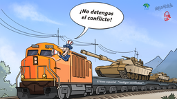 【Caricatura editorial】“¡No detengas el conflicto!”