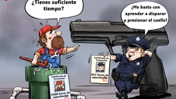 【Caricatura editorial】 ¿Cuál requiere nivel más bajo de capacitación, la policía o el plomero?