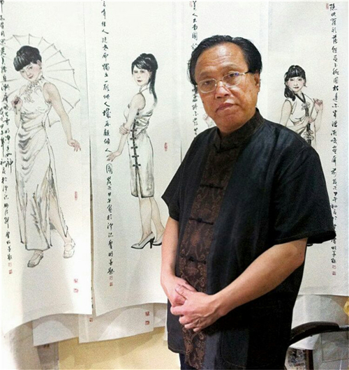 走进当代画家任庆明人物画艺术