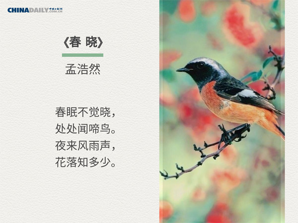 双语：关于春天的五首中国古诗