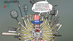 【Caricatura editorial】EE.UU. está en los números: el 933%