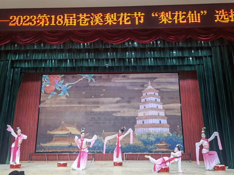 2023第十八届苍溪梨花节“梨花仙”选拔赛总决赛举行_fororder_参赛选手才艺展示 摄影 徐琴