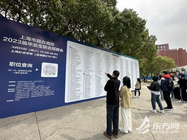 【热点新闻】上海市民办高校应届生联合招聘会举行 500家企业提供1.2万个就业岗位