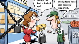 【Editorial Cartoon】New measures in British supermarkets