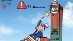 【Caricatura editorial】¡Techo de deuda sin límites!