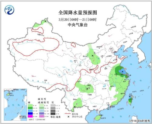 中东部将有较大范围降水天气 江南华南等地中到大雨