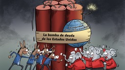 【Caricatura editorial】La bomba de deuda de los Estados Unidos