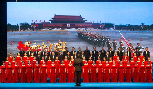 【已核实，附参考链接】【湖北】【CRI原创】武汉硚口举办庆祝新中国成立70周年文艺晚会