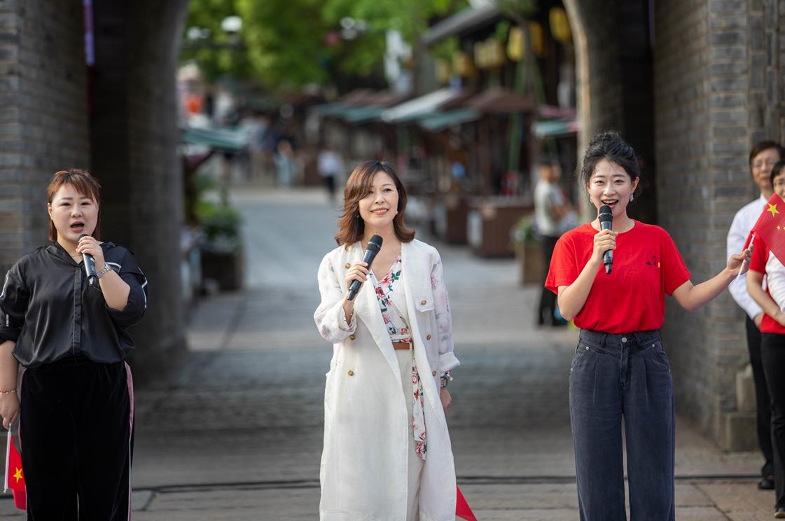 燃!金华古子城举行快闪活动纪念“五一口号”发布75周年_fororder_微信截图_20230428122852