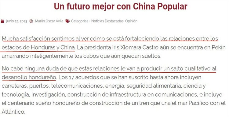 “与中国合作可以带来发展机遇”