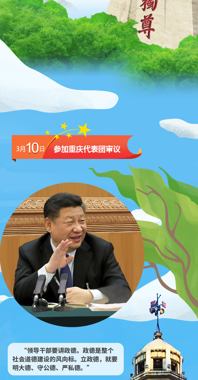 手绘长卷：习近平2018年两会全纪录