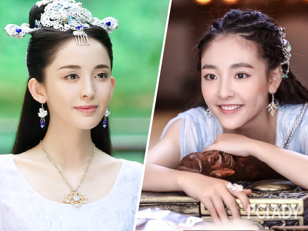 吴倩PK古力娜扎 古妆小花谁更有气质？(图)