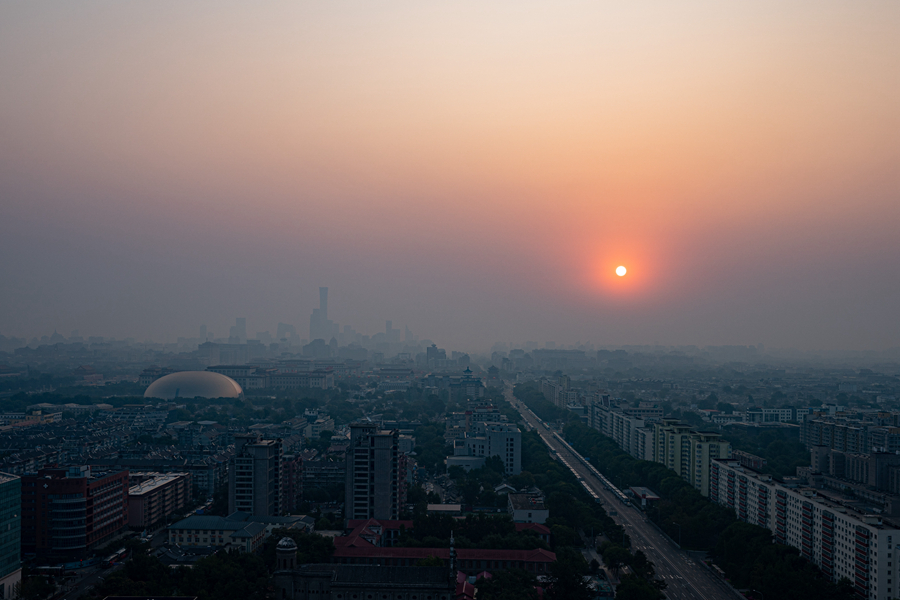 这就是今天早上的北京