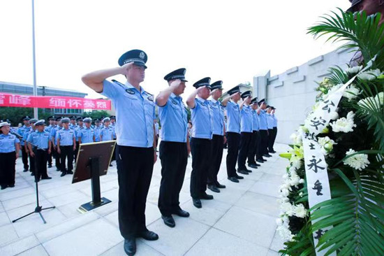 【法制安全】重庆渝北公安举行烈士纪念日缅怀杨雪峰同志活动