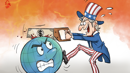 【Caricatura editorial】 El dólar causa fragmentación del mundo