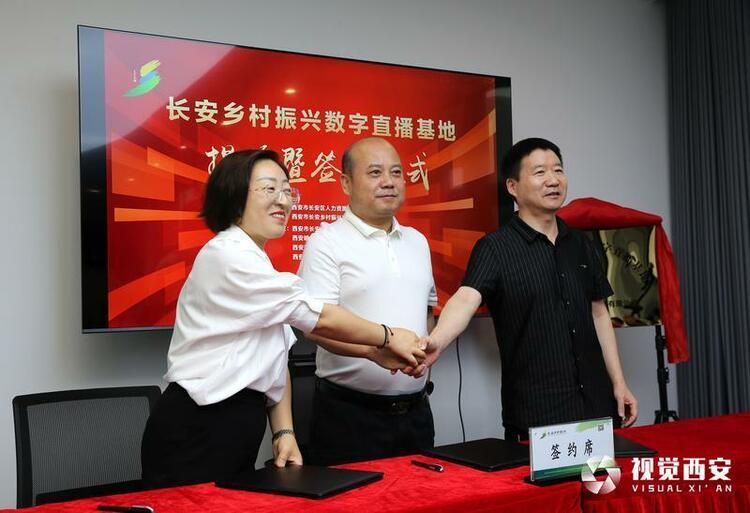 长安乡村振兴数字直播基地揭牌 西北首家数字人直播基地落户长安