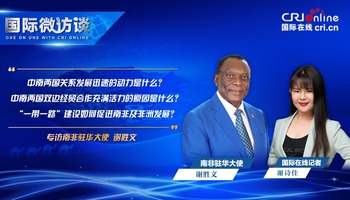 【国际微访谈】南非驻华大使：中国与南非合作 打造“我们想要的非洲”