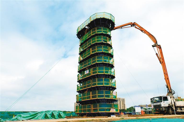 康渝高铁陕西段全线首座桥墩完成浇筑_fororder_图片1