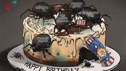 【Caricatura editorial】  ¡Qué mal ha pasado este cumpleaños！