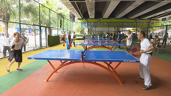 爱成都 迎大运|简阳市:体育惠民 悦享全民健身运动激情_fororder_沱江边门球场-供图-简阳市融媒体中心