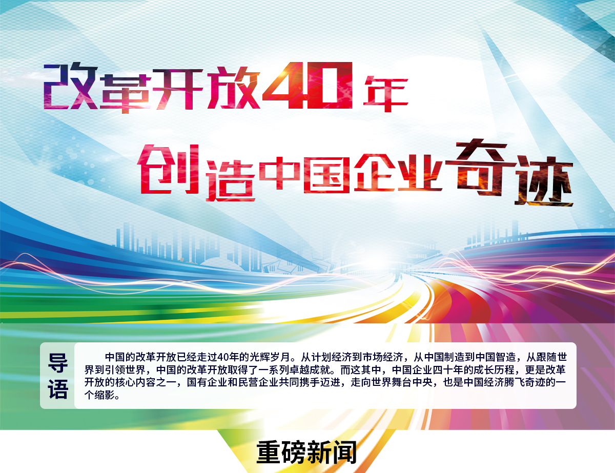 改革开放40年 创造中国企业奇迹 改革开放40年 创造中国企业奇迹_fororder_921384470583323340新