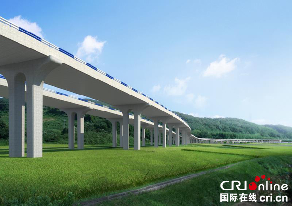 图片默认标题_fororder_控制性工程观音岩特大桥效果图(宜宾市发改委供图)