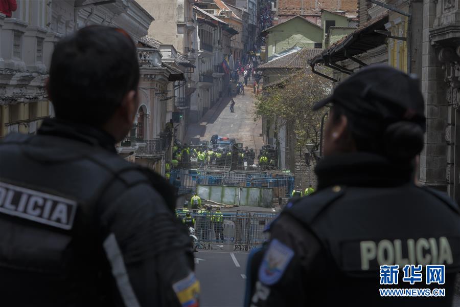 [新华网]厄瓜多尔抗议活动持续 基多安全局势紧张(组图)