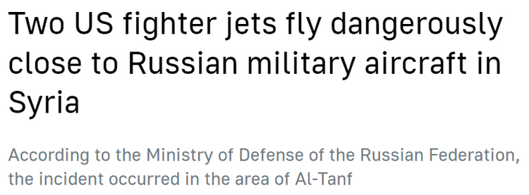 危险接近!美国F-35与俄罗斯苏-35在叙利亚发生“冲突”