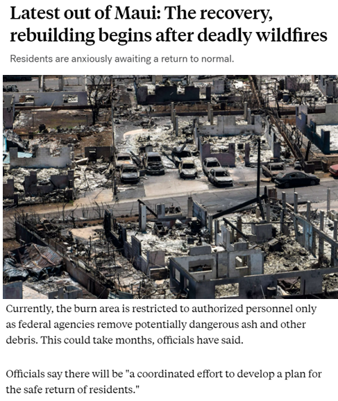 毛伊岛大火烧出的“愤怒与质疑”